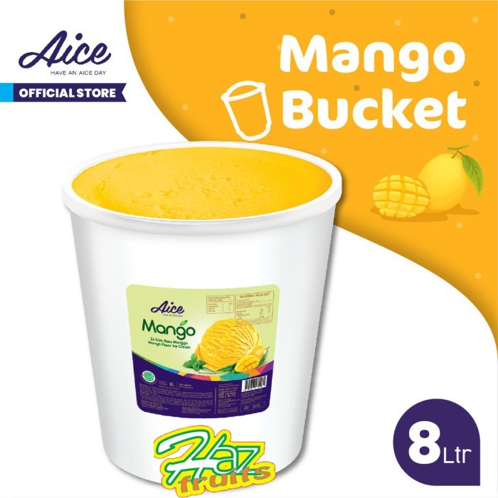 

AICE Mango Bucket 8 Liter Mangga Ice Cream Es Krim Ember