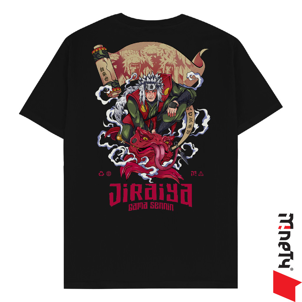MINETY T-SHIRT Jiraiya, The Gama Sennin - Kaos Anime Manga Naruto Shippuden