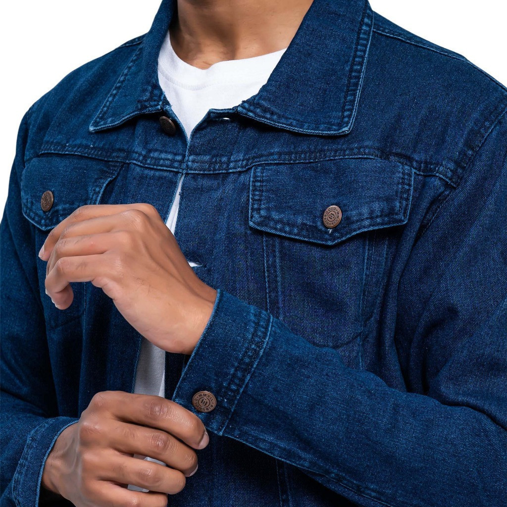 Shortime 12.5oz Denim Jacket Pria