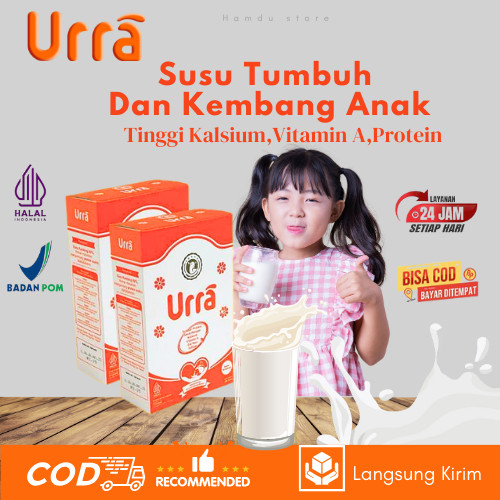 

URRA Susu Penambah Berat dan Tinggi Badan Anak | Susu Kambing Saneen Premium | Original 200gr