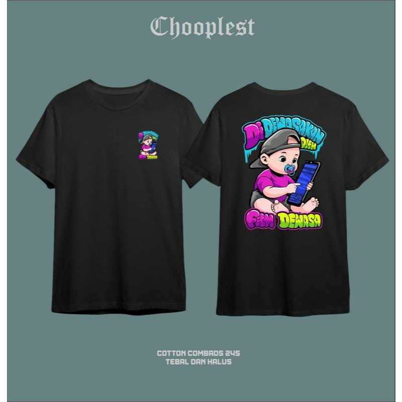 Kaos Didewasakan Oleh Film Dewasa / Baju T-Shirt Distro  Didewasakan Oleh Film Dewasa / Pakaian Pria