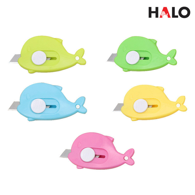 

HALO6 [HS] PISAU CUTTER MINI MODEL DOLPHINE LUCU / PISAU MINI PEMBUKA UNBOXING PAKET / PISAU PEMOTONG KERTAS / CUTTER MINI SERBAGUNA