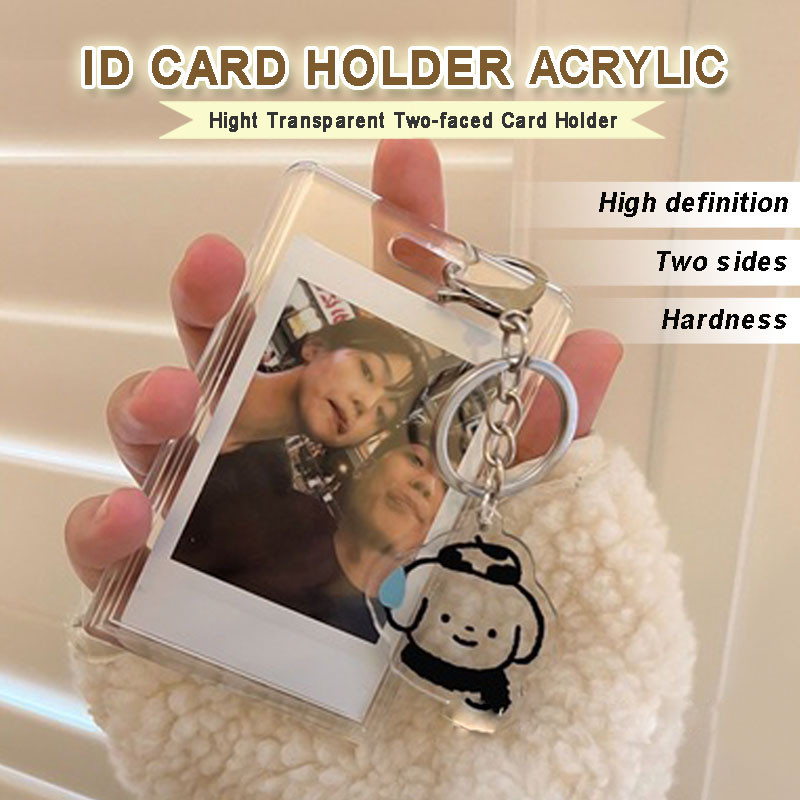 

Transparan Akrilik Card Holder HD KTP / NAME TAG FRAME CASING BOX TRANSPARANT