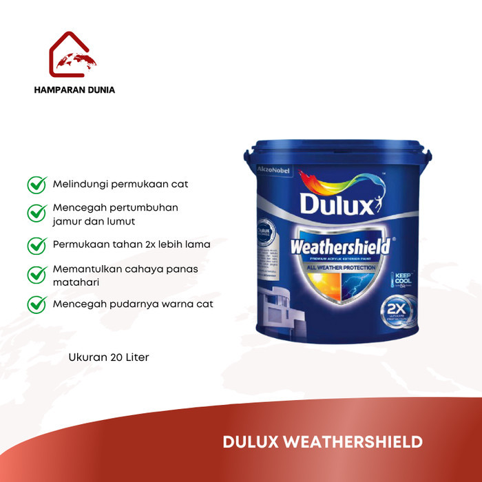 DULUX WEATHERSHIELD - CAT TEMBOK 20 LTR