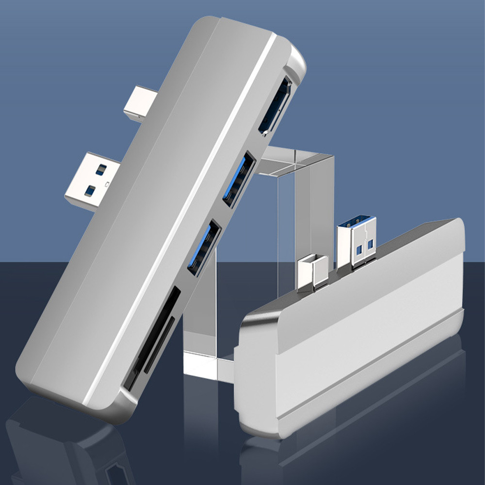 For Microsoft Surface Pro 6 Pro 5 Pro 4 Dock Hub 5 in 1 USB Docking Station with 4K HDMI-Compatible 