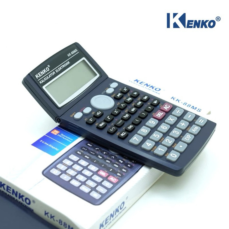 

KENKO KK-88MS Scientific Calculator - Ilmiah sekolah - Layar Tekuk lipat Kalkulator Sin Cos Tan 10 Digits TI