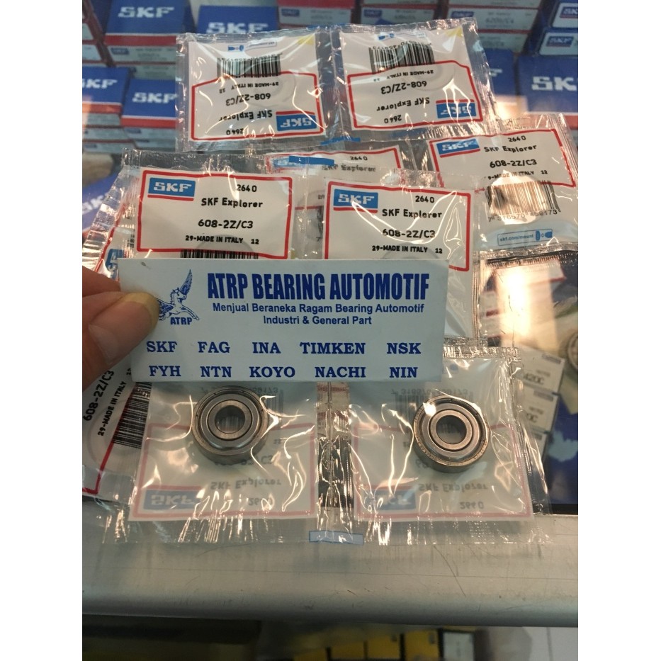 BALL BEARING 608 2Z/C3 SKF Part Baru