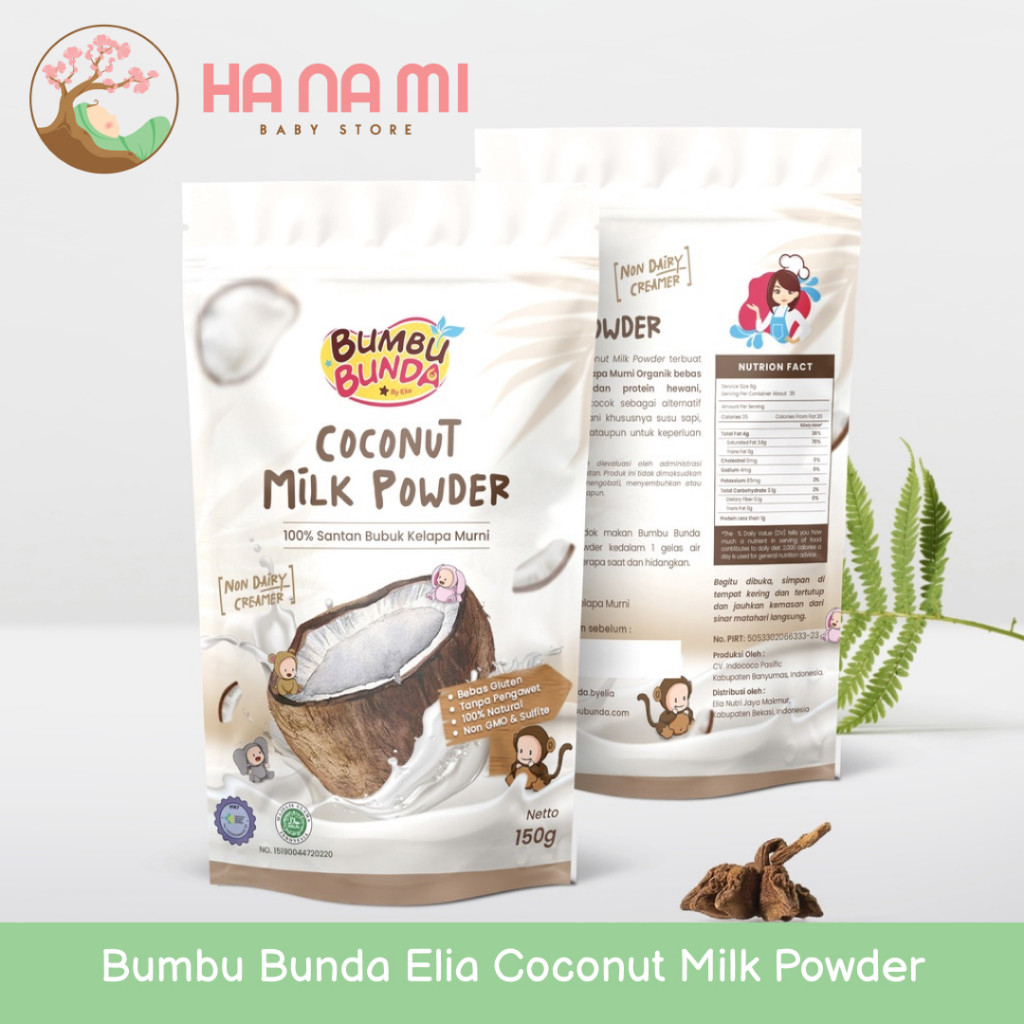 

Bumbu Bunda Elia Coconut Milk Powder / Santan MPASI / BB Booster MPASI / Santan Organik /Lemak MPASI