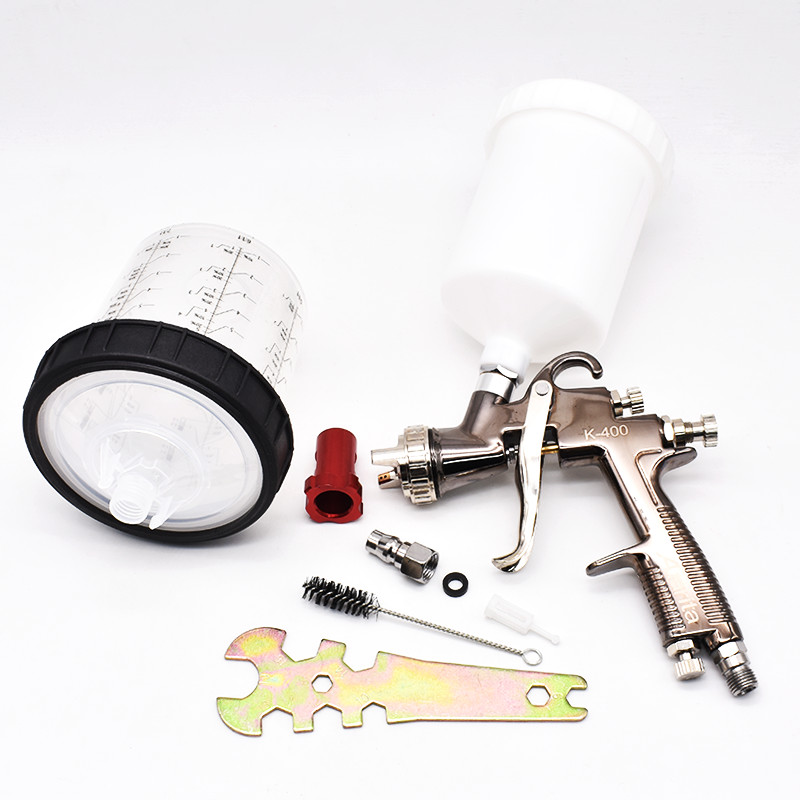 

LVMP High Quality Spray Gun Auarita K-400 Car Finish Painting 1.7mm Nozzle Gravity Paint Gun 600cc Cup With no clean cup