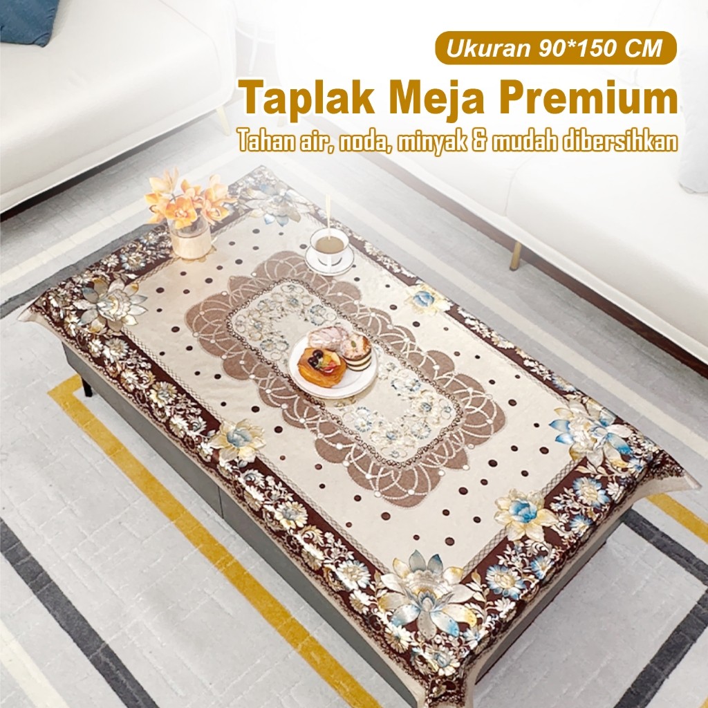 Taplak Meja Ruang Tamu / Taplak Meja Tamu Super Tebal Premium 90 x 150 Cm / Taplak Meja Ruang Tamu /