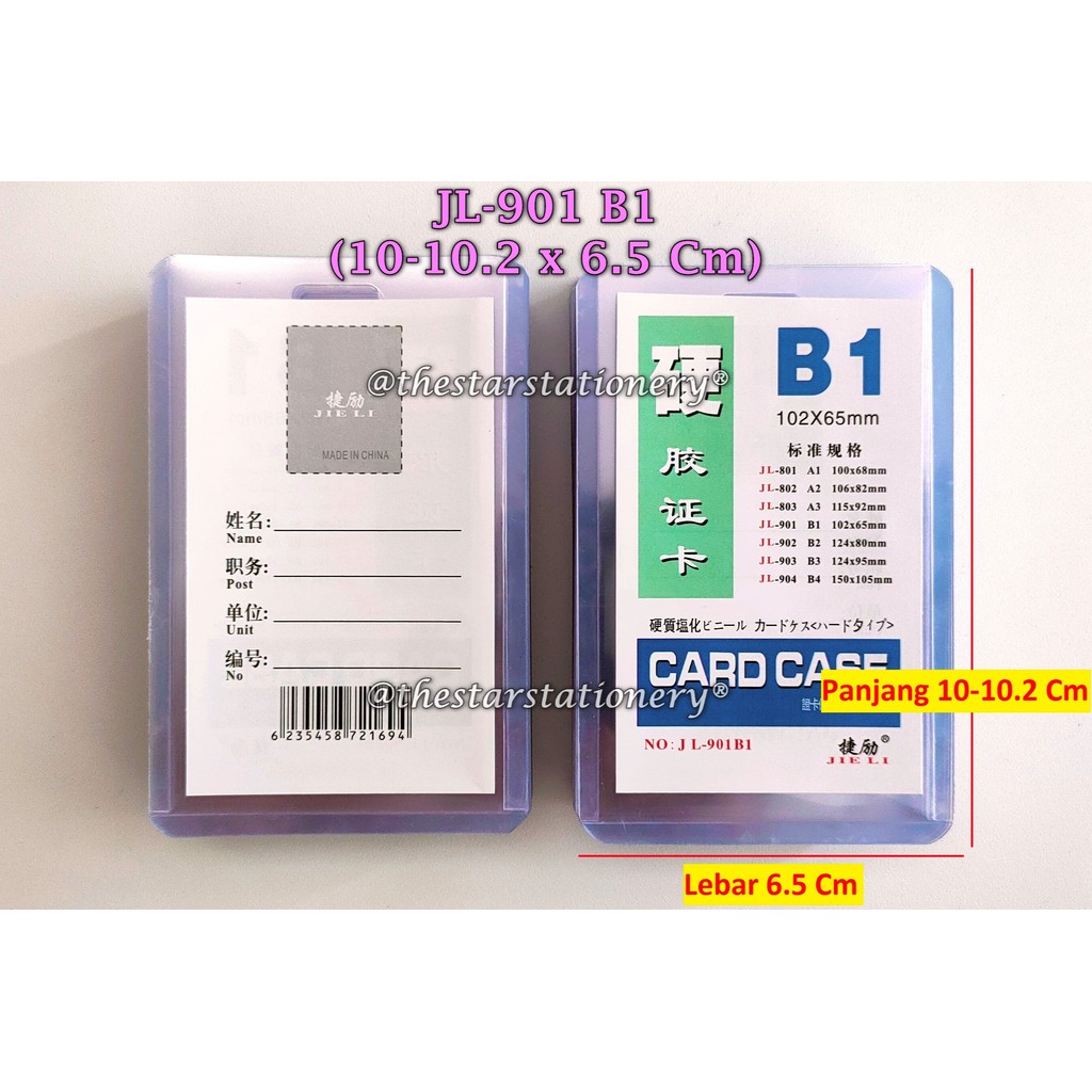 

(1 Pak isi 20 Pcs) Gabungan Name Tag B1 102 x 65 mm / A+Z B1 102 x 65 mm / JL-901 B1 102 x 65 mm