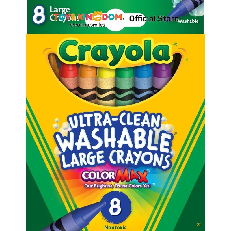 

Toys Kingdom Crayola Set 8 Pcs Ultra Clean Washable Large Crayon Crayon Alat Tulis Warna Warni Alat Mewarnai Perlengkapan Sekolah Anak