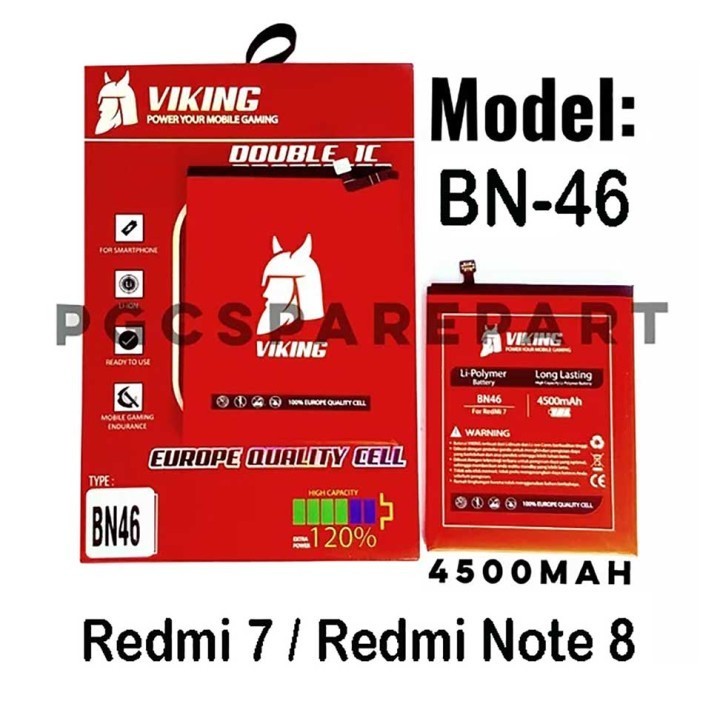 PGC99 Baterai BN46 Viking Db Power BN-46 Redmi 7 / Redmi Note 8 Batre Batere