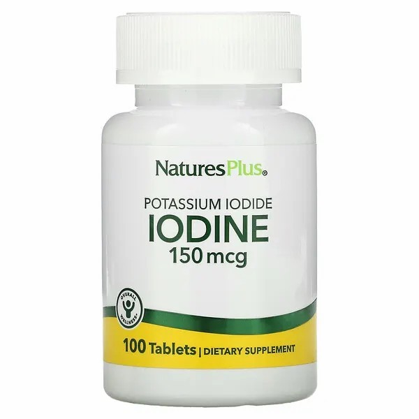 NaturesPlus Natures Plus Potassium Iodide Iodine 150 mcg 100 Tabs