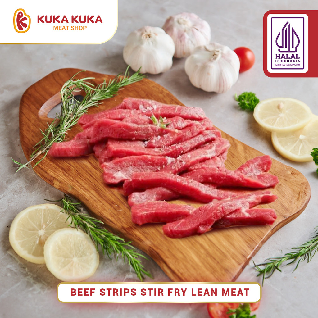 

Beef Strips Stir Fry Lean Meat / Daging Sapi Potongan Tumis / Teriyaki 250gr - 500gr