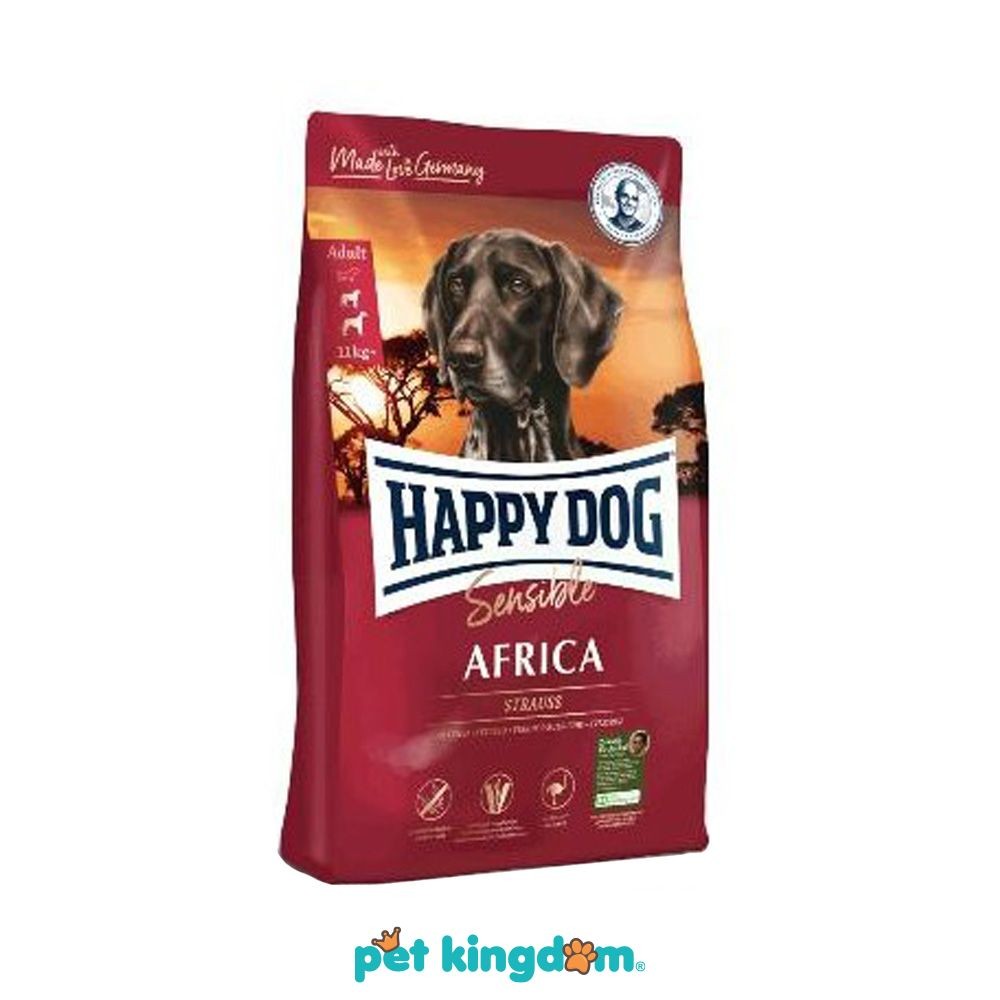 Happy Dog 1 Kg Sensible Makanan Anjing Kering Adult Africa Pakan Anjing Dog Food Kebutuhan Hewan Pel
