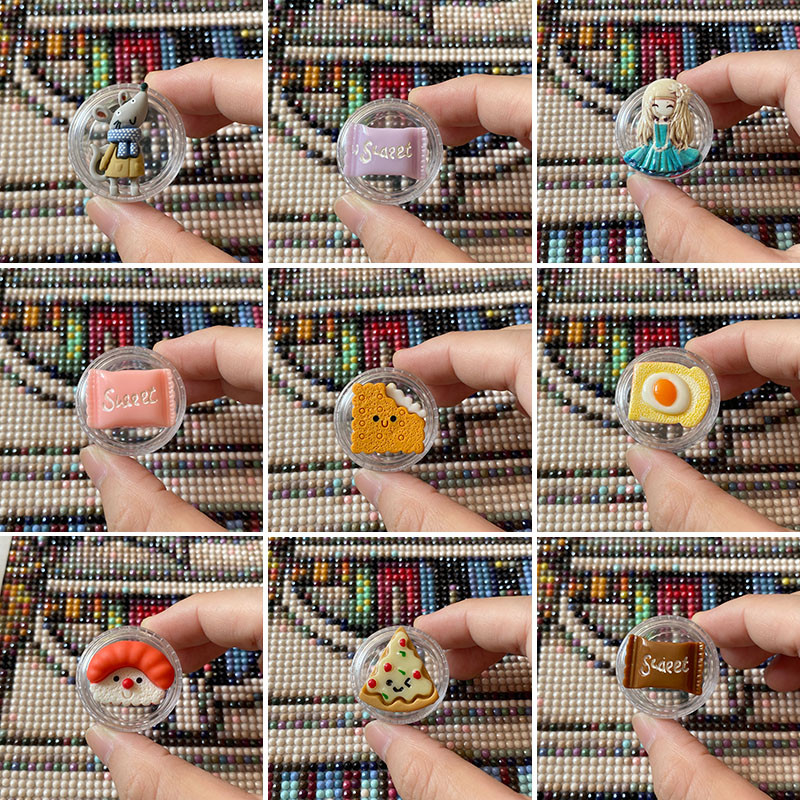 

Diamond Painting Tool Cute Cover Minder, Snack Decor Trash Drills Container, Perfect for Disposing of Damaged Drills