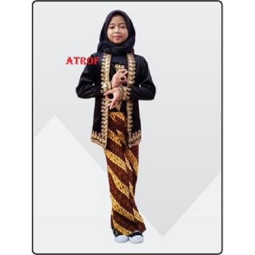 STELAN kebaya bludru anak (Kebaya anak + rok anak) kebaya anak perempuan / Baju adat anak perempuan 
