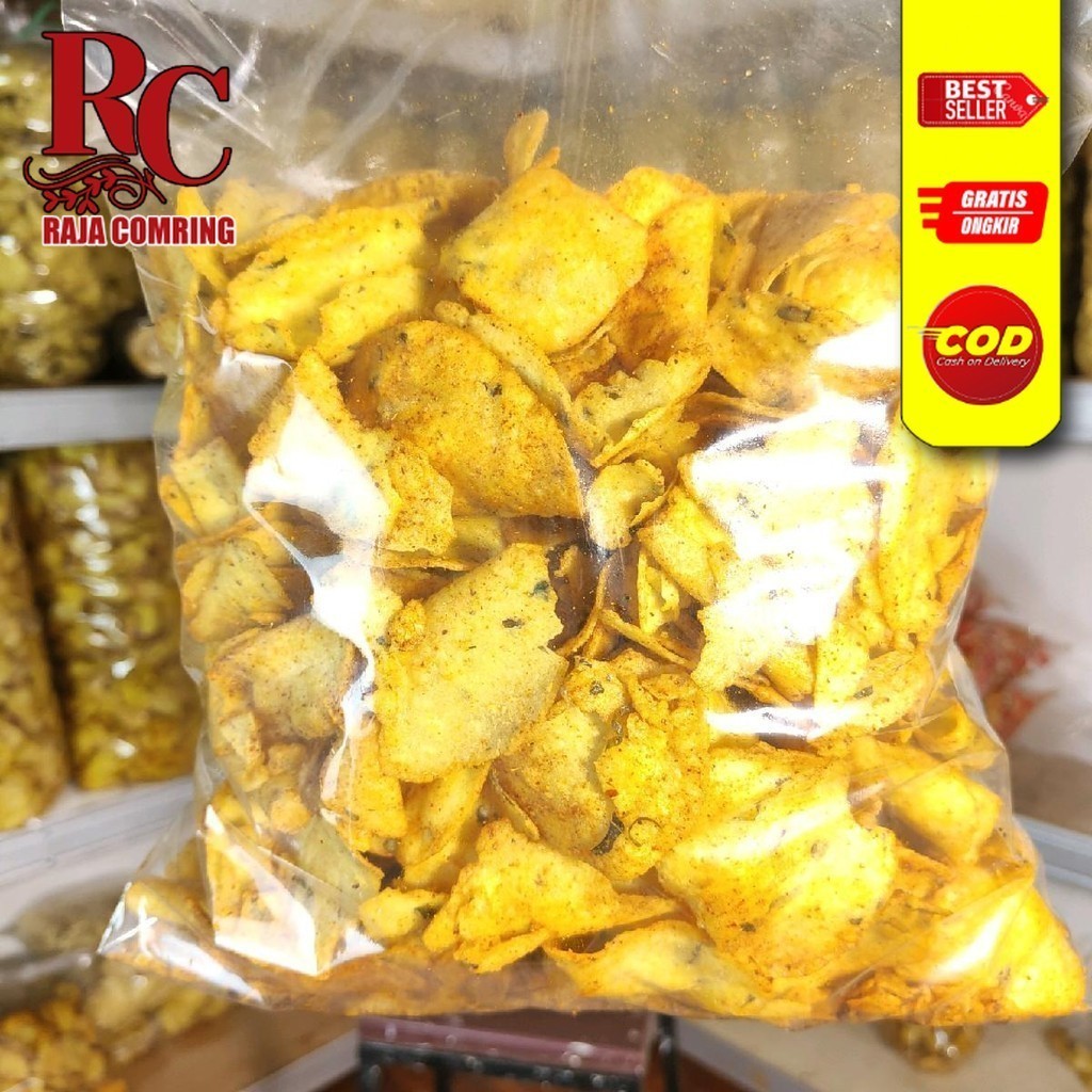 

250GR Kecimpring PEDAS Bawang Daun, Comring, Makanan Camilan Cemilan Food / Snack