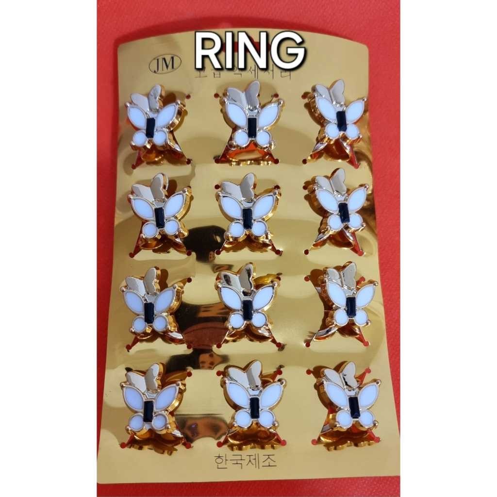 LUSINAN RING HIJAB KUPU KUPU RING HIJAB KUPU SAYAP PUTIH BADAN HITAM