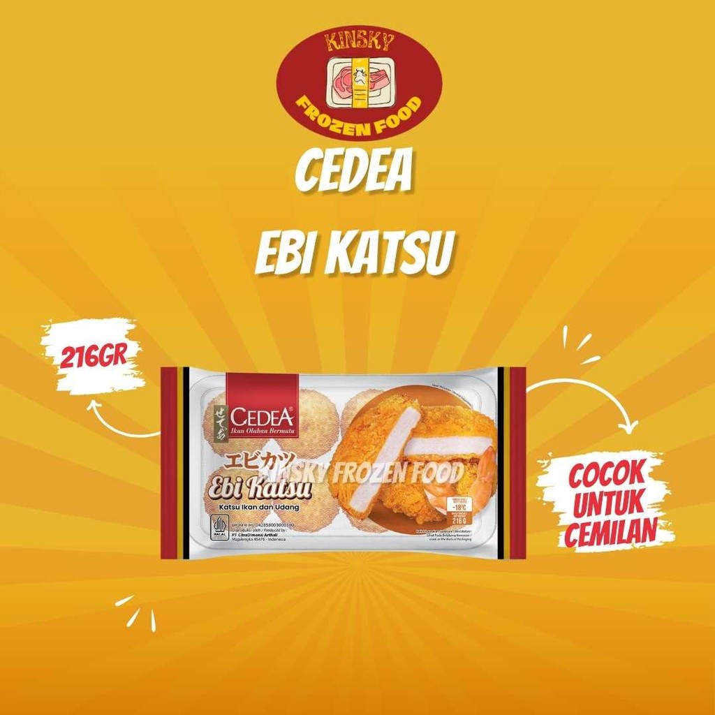 

CEDEA EBI KATSU 216GR/CEDEA KATSU UDANG 216 GR