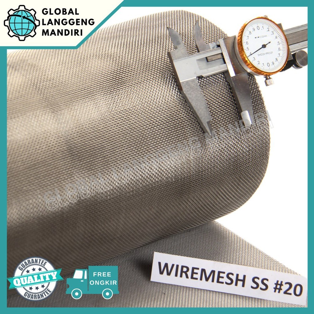 OP01WM WIRE MESH 20 STAINLESS (201) 1MX1M /KAWAT NYAMUK / WIREMESH #20 FILTER