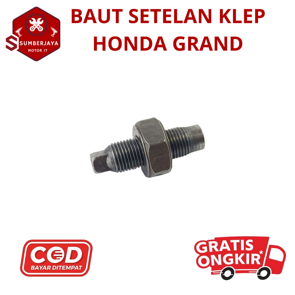 Original Baut Stelan Klep Plus Mur Motor Honda Grand Astrea Prima sepeda motor