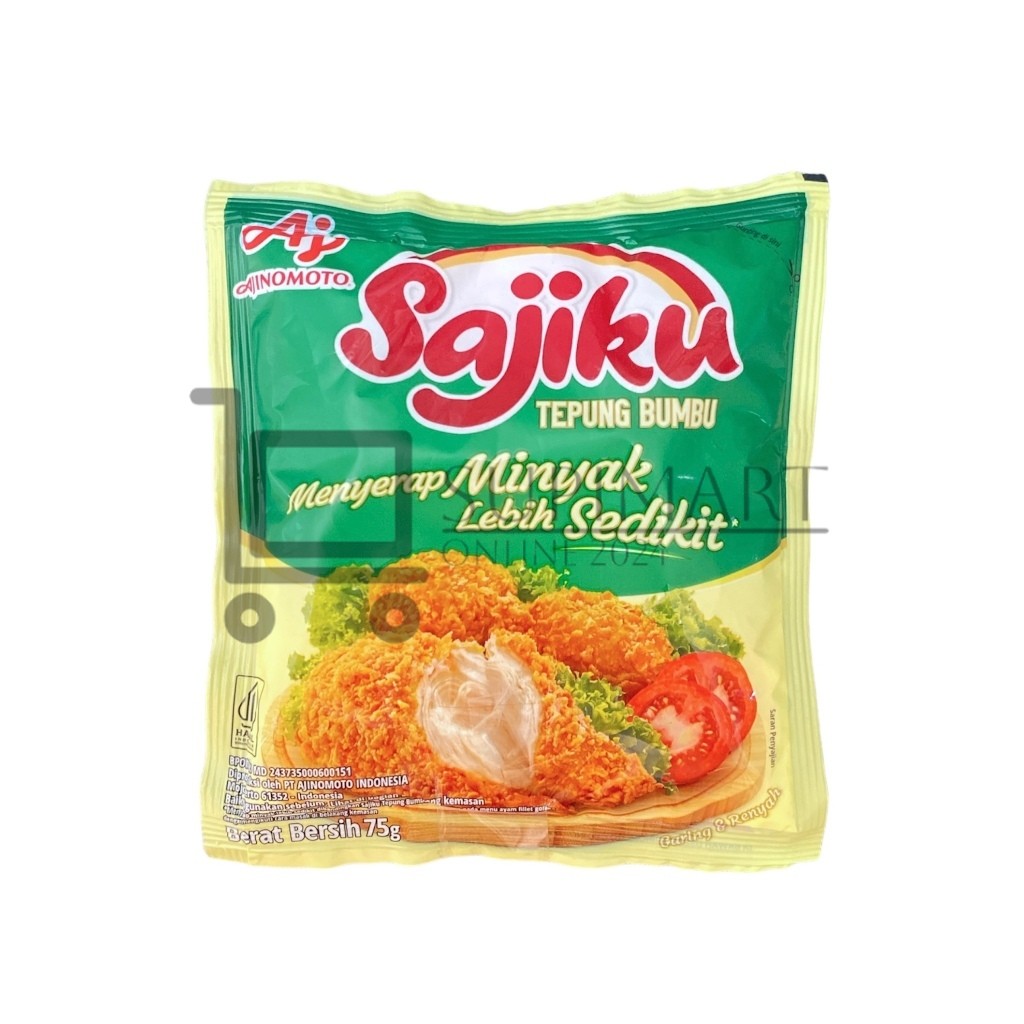 

Sajiku Tepung Bumbu Menyerap Minyak Lebih Sedikit 75g