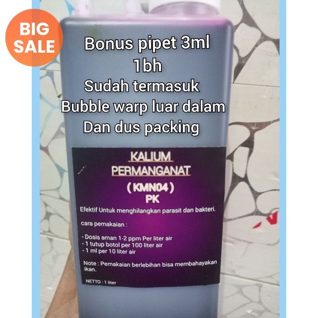 Obat ikan cair pk kalium permanganat / obat ikan / obat ikan kalium permanganat / obat pk / obat kal