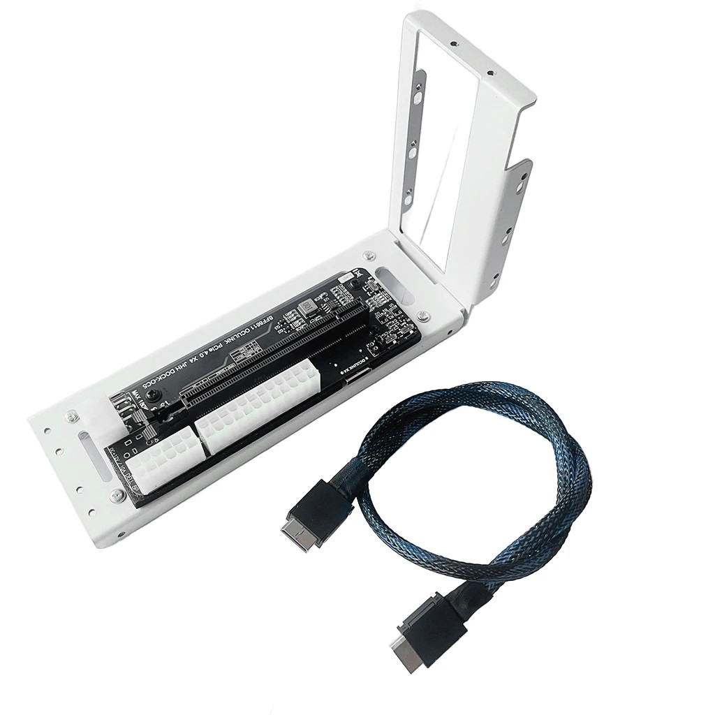 For Laptop eGPU Case SFF 8611 Oculink M.2 External Graphics Card GPU Holder Dock PCIe 4.0 X4 Gen4 No