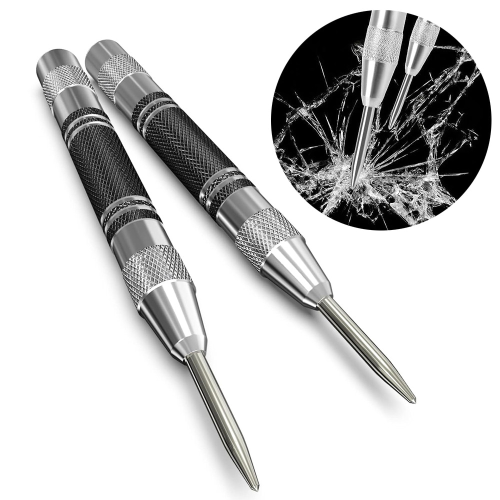 

Automatic Centre Punch General Woodworking Metal Drill Adjustable Spring Loaded Automatic Punch Hand Tools for Glass Metal Wood