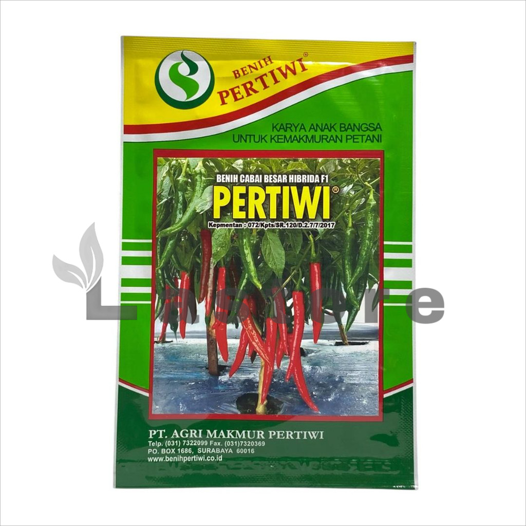 Benih Cabe Merah Besar Pertiwi Isi 10 Gram Kemasan Asli Benih Pertiwi