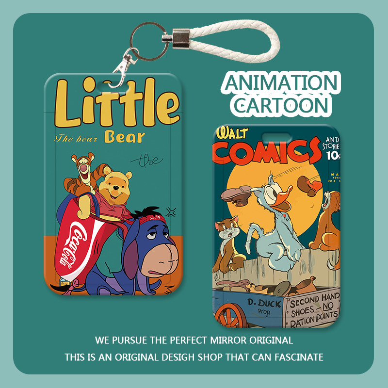 

ID CARD HOLDER, Tempat Kartu Winnie The Pooh, Cocok untuk Kantor/Sekolah, Pelindung Kartu Pelajar, Pelindung Kartu Akses, Tempat Kartu Kawaii.