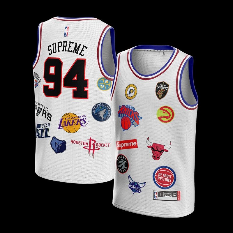 Komaria | Jersey Basket #94 Putih HYPEBEAST BAPE NBA Kaos Tshirt