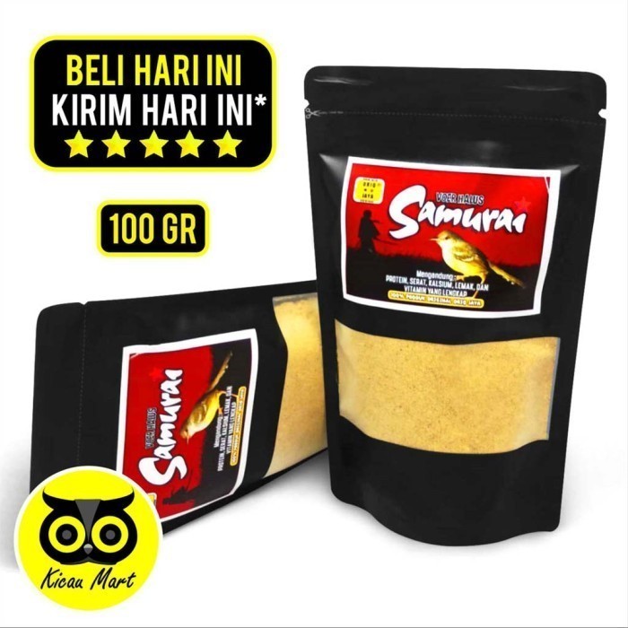KICAU MART
 Pakan Burung Voer Halus Samurai Oriq Jaya Pakan Harian Burung Kecil Lolohan Anakan Bayi 