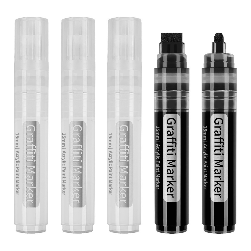 

Practical Marker 15mm Wide Tip Large Acrylic Paint Pens for Drawing DIY Calligraphy Non Fading Wear Resistant Writing Supplies