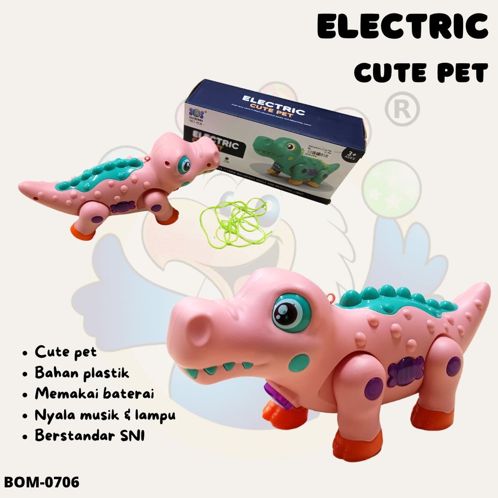 ELECTRIC CUTE PET 608/MAINAN ANAK DINO BERJALAN