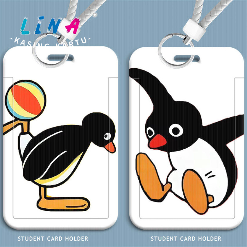 

pingu penguin lucu grafiti mahasiswa set kartu slide kartu kampus kartu makan kartu bus kartu gaya tag makan kartu