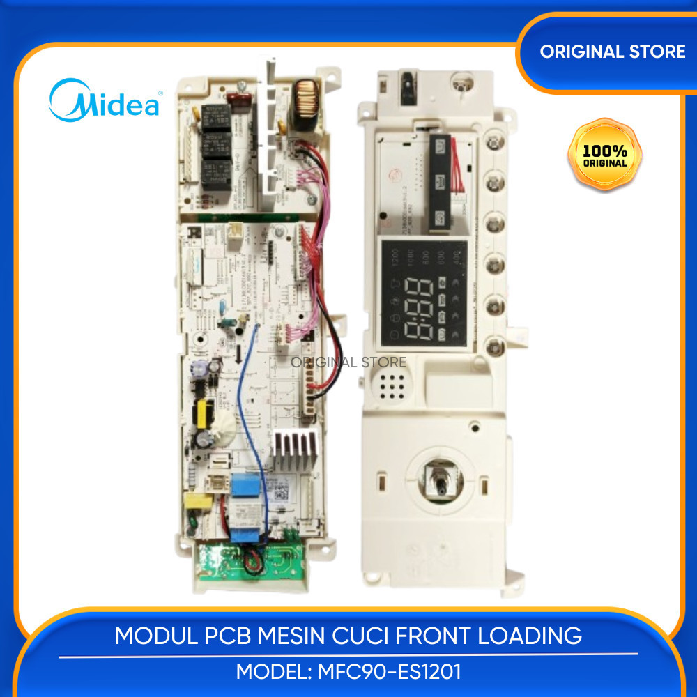MAIN PCB MODUL MESIN CUCI FRONT LOADING MIDEA MFC90-ES1201