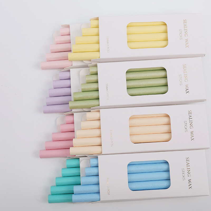 

5 Piece Box-Packed 11mm Snow Sealing Wax Sticks Stamp Glue Gun Melt Craft For Envelope Wedding Wax Sealing Stamp Making Tool