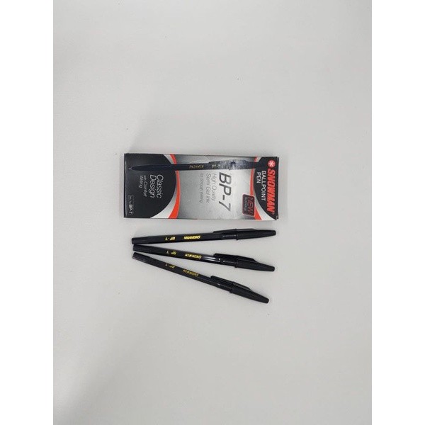 

(PRO_ATK) BOLPOINT SNOWMAN BP7 HITAM/PEN SNOWMAN/BULPEN SNOWMAN HITAM