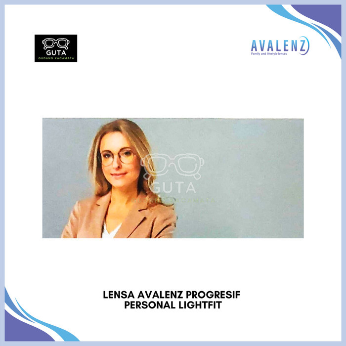 Lensa Kacamata Progresif Avalenz Personal Lightfit Index 1.67 Photochromic Grey UV 420 Original