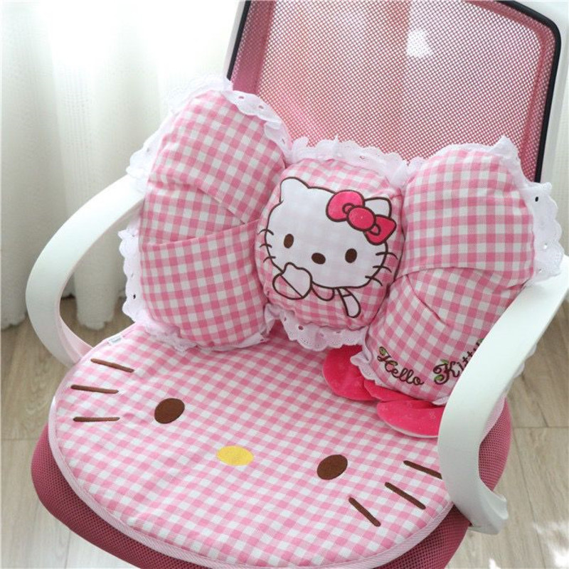 

Sanrio Cartoon Hello Kitty Cute Cushion Office Chair Hip Sitting Cushion Dormitory Chair Student Classroom Cushion Cushion