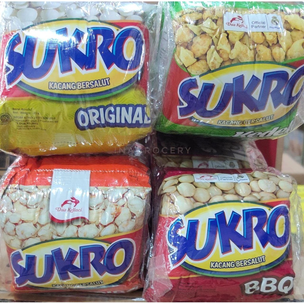 

Kacang Sukro dua kelinci renceng 10pcs x 20gr