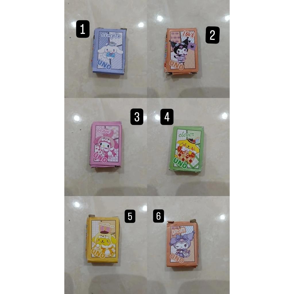 (TOS) Mainan Kartu Remi Sanrio Kartu Poker Karakter Kuromi Melody Cinnamoroll Pompompurin Pochacco H