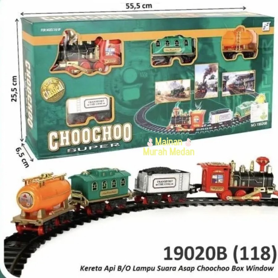 Medan Mart - Mainan Rel Kereta Api CHOOCHOO TRAIN / Mainan Kereta Api Asap / Mainan Rel Kereta Api A