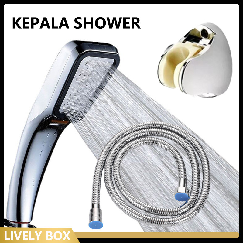 Kepala Shower Aerator Paket Shower 300 Lubang/Tekanan Tinggi Pancuran Aerator Selang Head Shower
