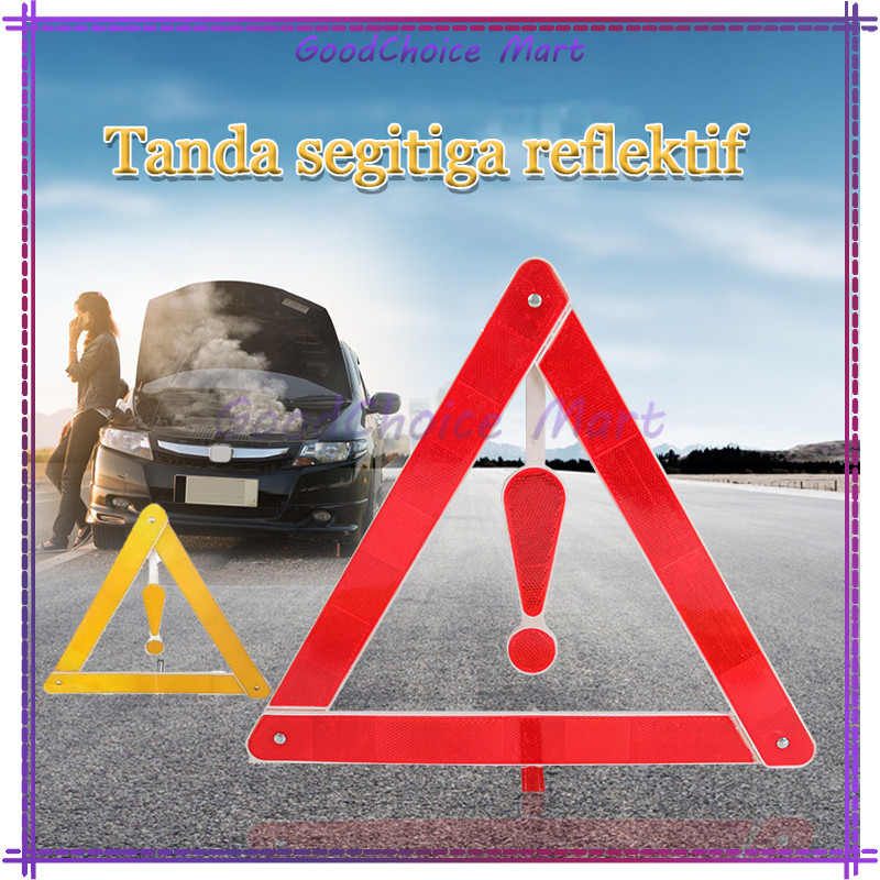 Segitiga Pengaman Mobil / Triangle Warming Sign / Pengaman Segitiga
