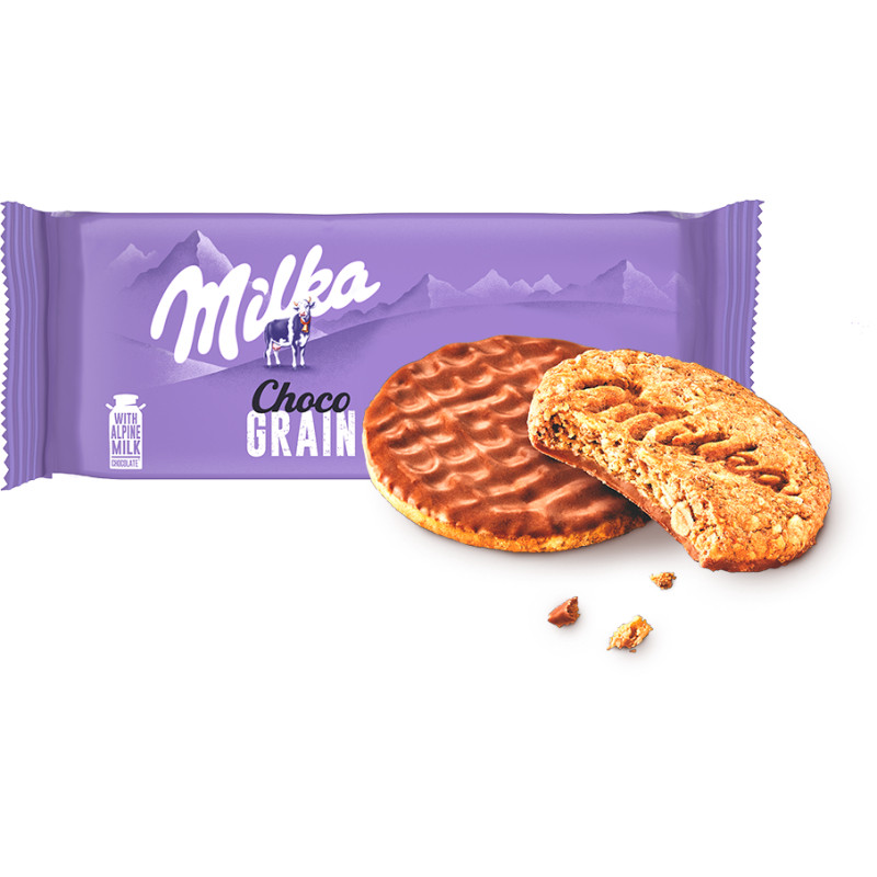 

BIskuit Coklat MILKA Choco Grain 126gram asal Eropa