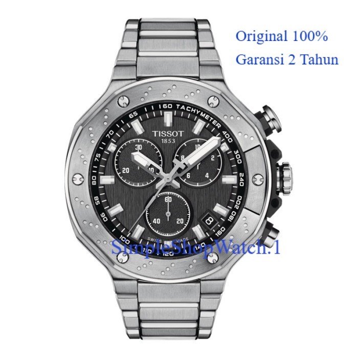 Original 100% Jam Tangan TISSOT T-Race T141.417.11.051.01 Chronograph Garansi resmi 2 Tahun